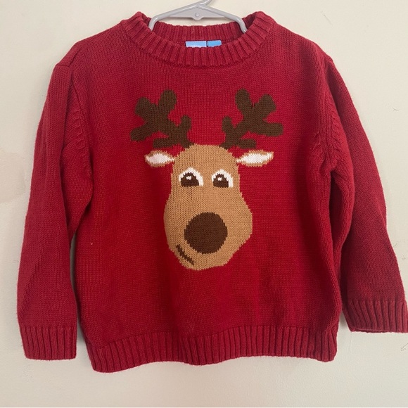 J Khaki Reindeer Sweater - Picture 1 of 5